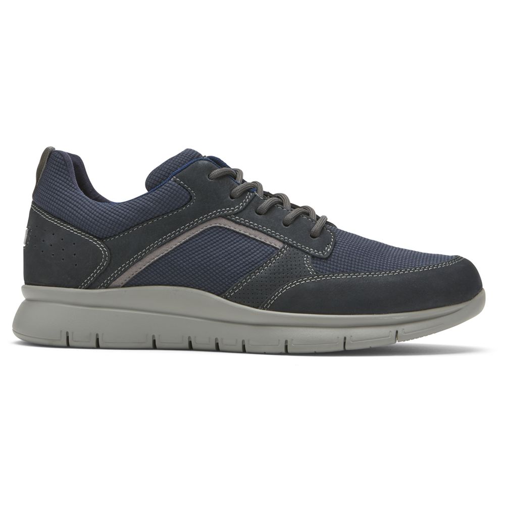 Rockport Men's Primetime Casual Mudguard Sneakers - Navy - USA (8569CREOA)